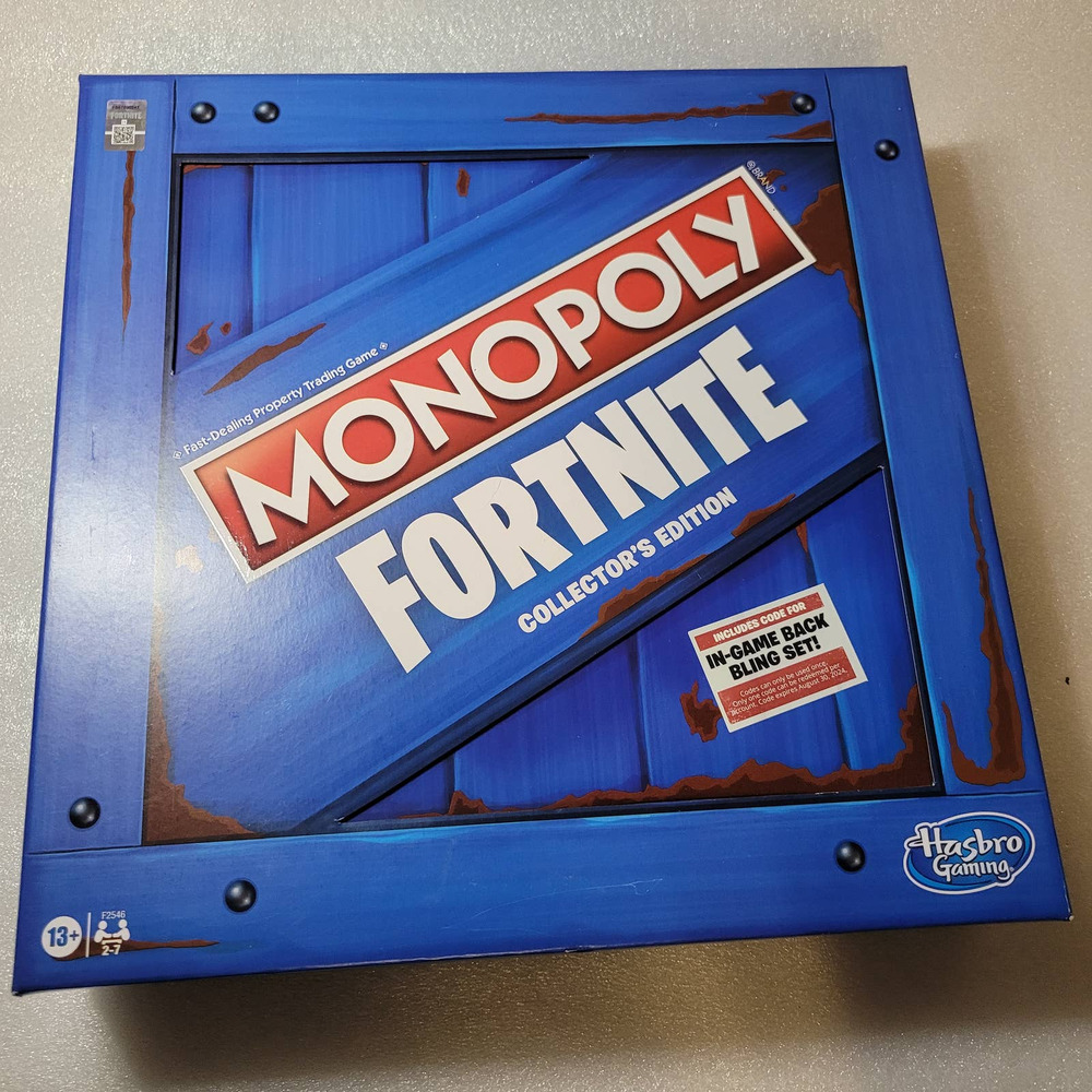 MONOPOLY: Fortnite Collector's Edition Board Game- NEW